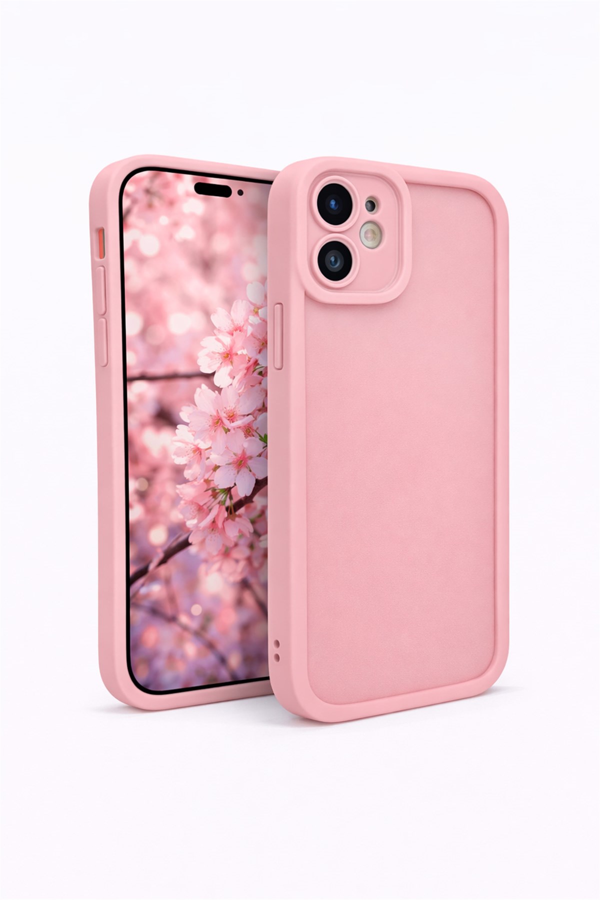 iPhone 12 Kılıf – Kamera Çıkıntılı – Mat Silikon Telefon Kılıfı