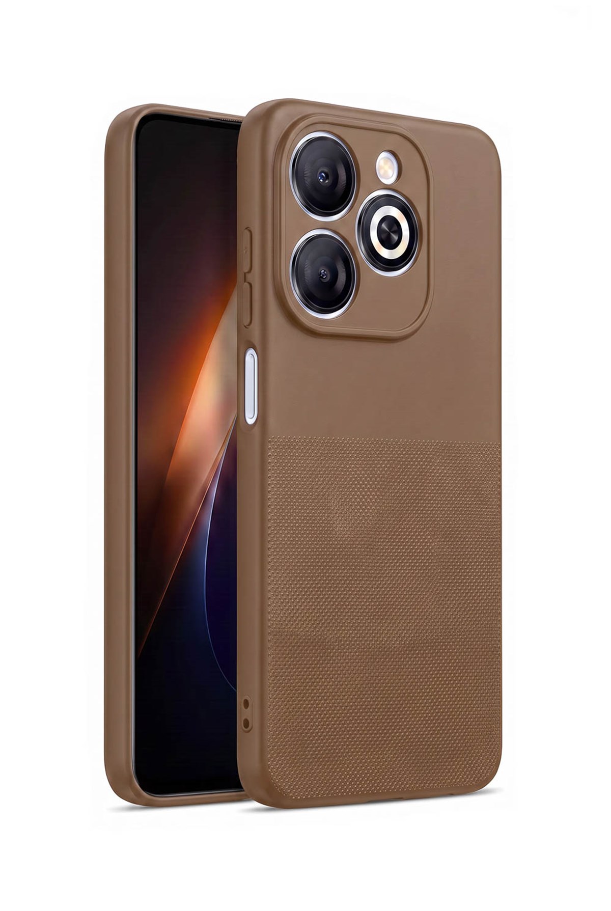 Infinix Tecno Spark Go 2024 / Smart 8 Serisi / Pop 8 / Spark 20C / Hot 40i Uyumlu Kamera Korumalı Tırtıklı Kaymaz İçi Kadife Yumuşak Silikon Kılıf