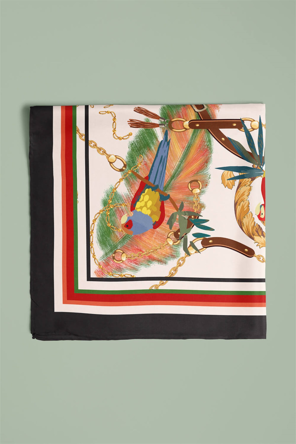E33 MODERN TROPIC TASARIMLI BANDANA