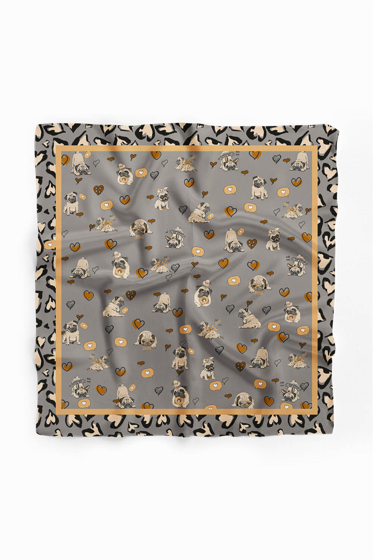 Y89 KADIN DESENLİ YEŞİL BANDANA