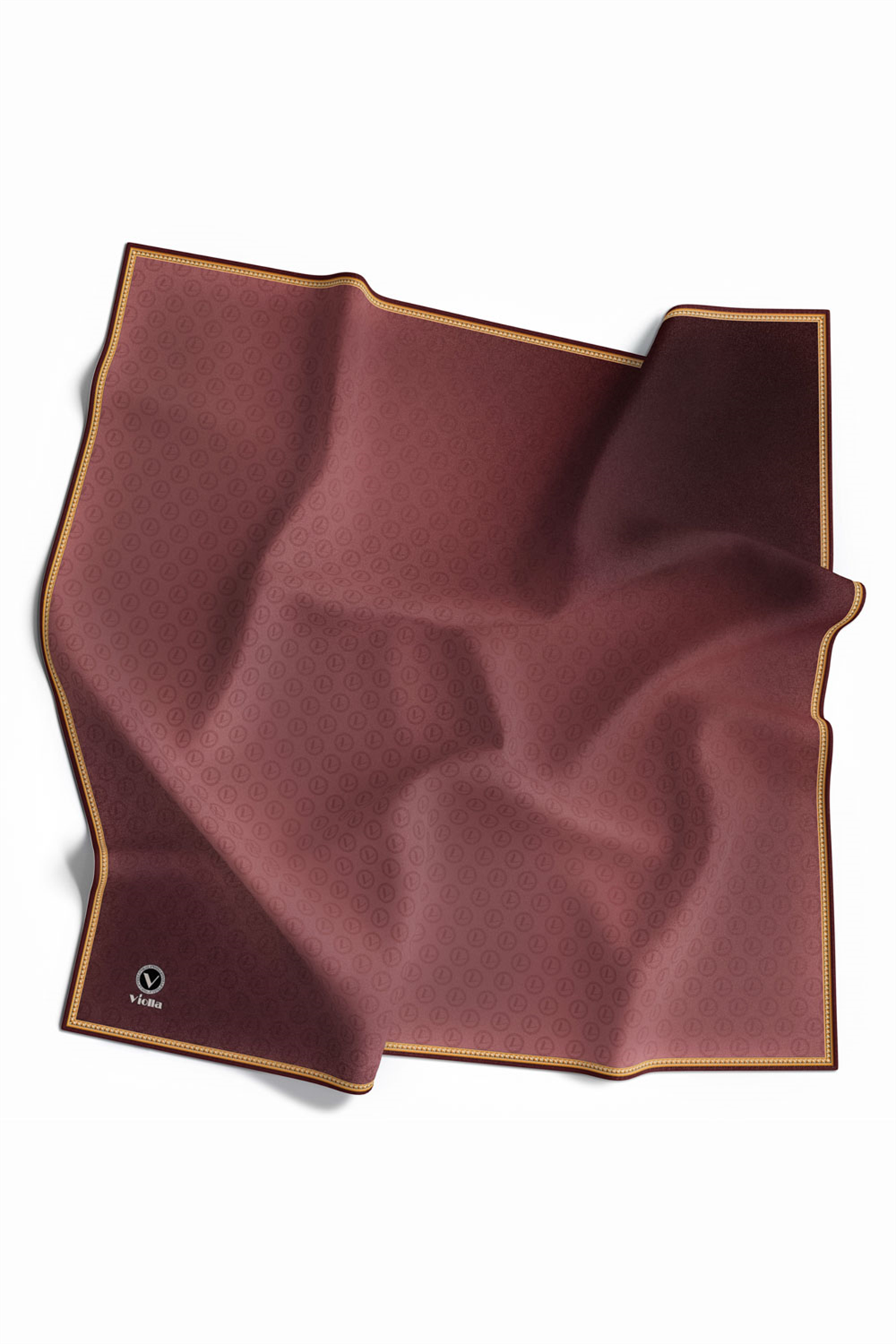 Twill Degradeli Pudra Renkli 90x90 Eşarp (İpek İçermez)