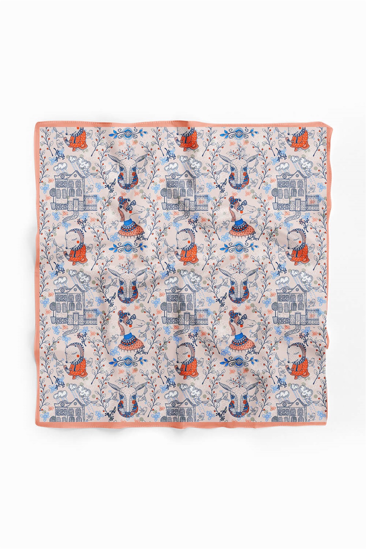 A32 Violla Geyik Desenli Bandana