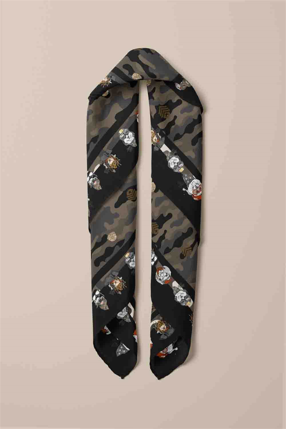 D5 Modabutik Köpek Bandanası Siyah 50x50