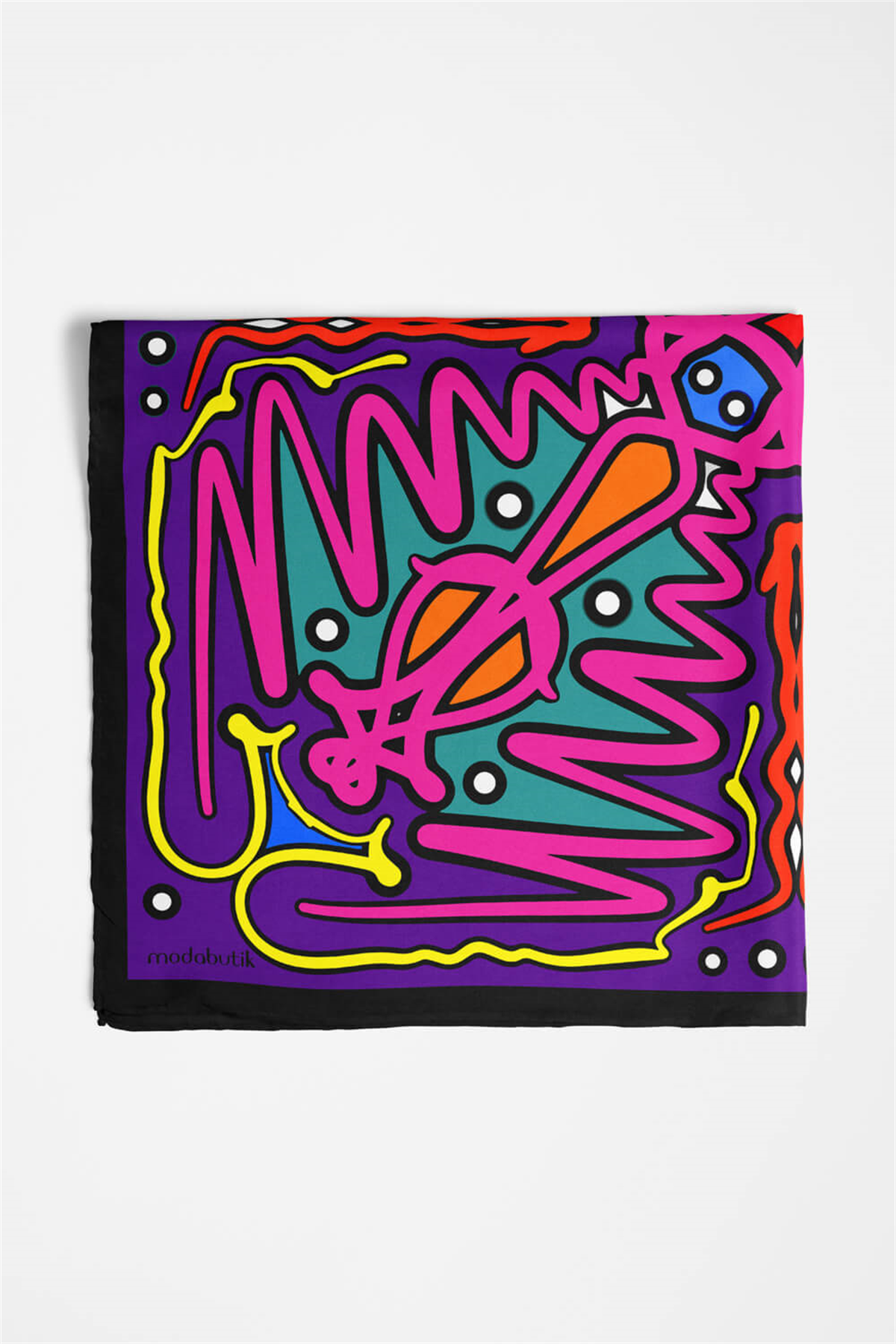 A35 Modabutik Geometrik Desenli Bandana