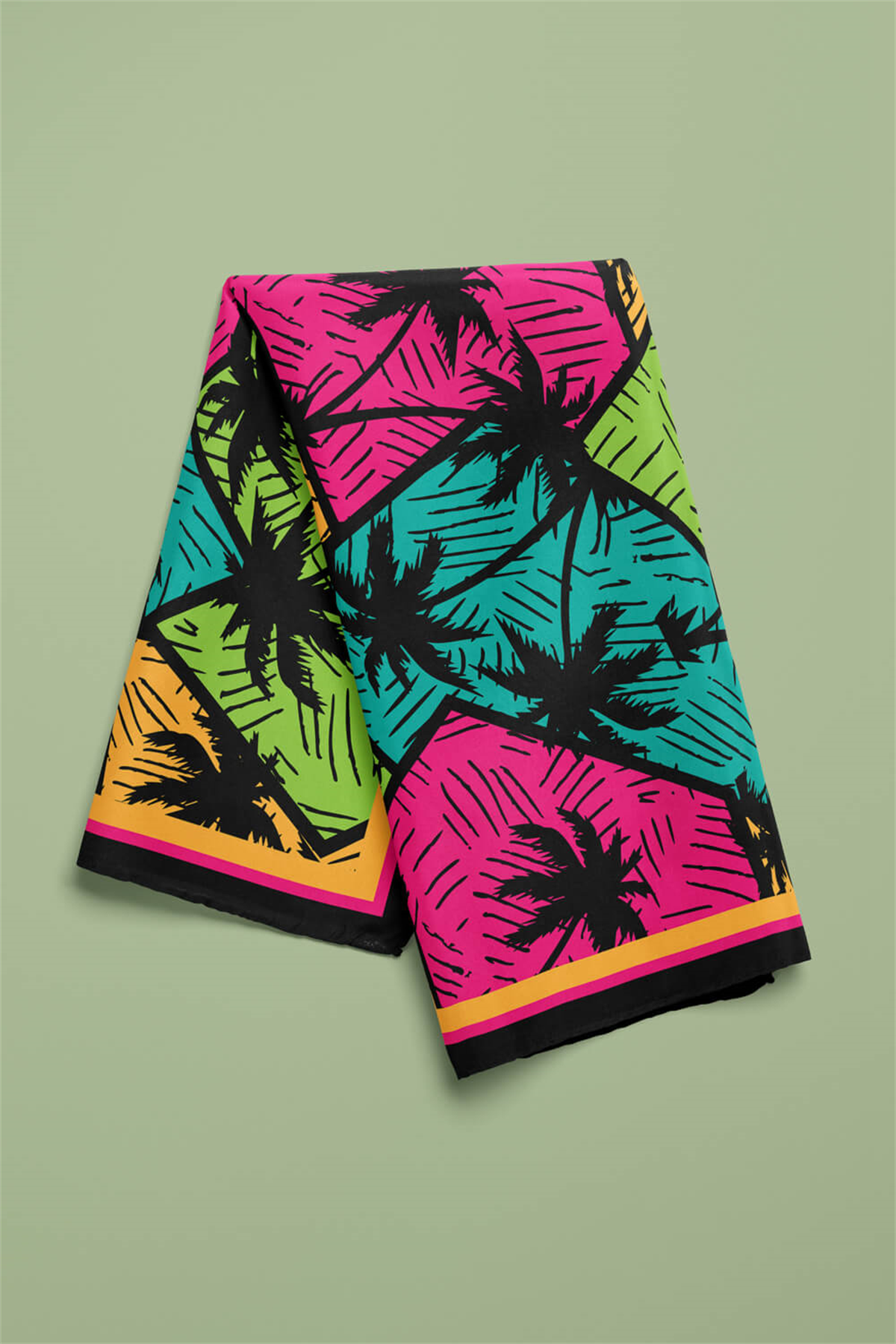 G56 Modabutik Palmiye Desenli Bandana