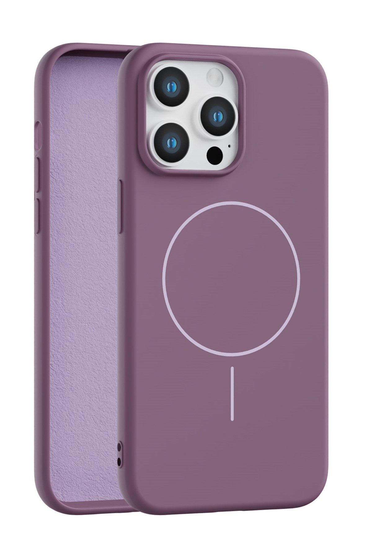 iPhone 13 Pro Uyumlu İçi Kadife Magsafe Wireless Şarj Özellikli Telefon Kılıfı