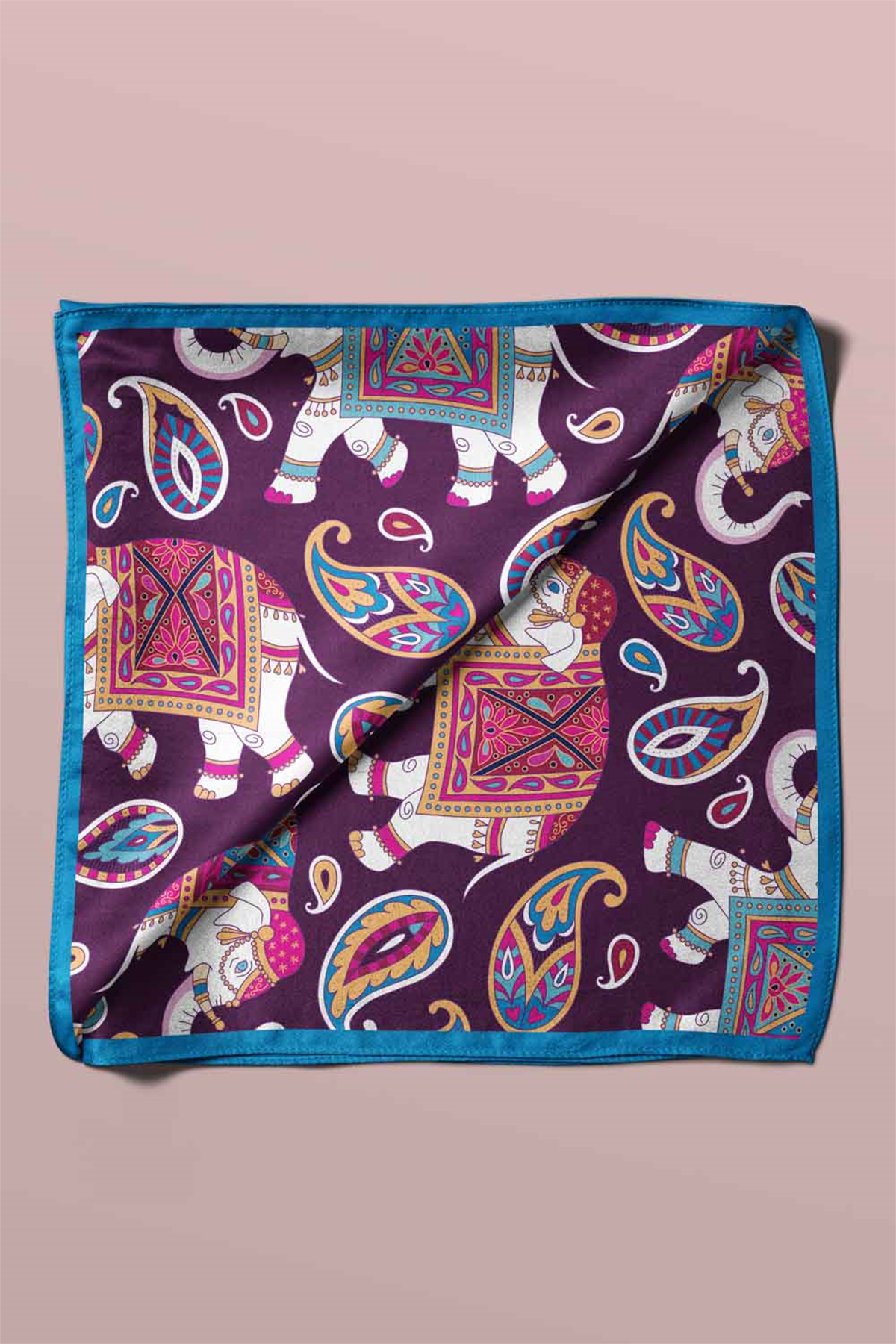 100% Silk Headscarf for Women - 22