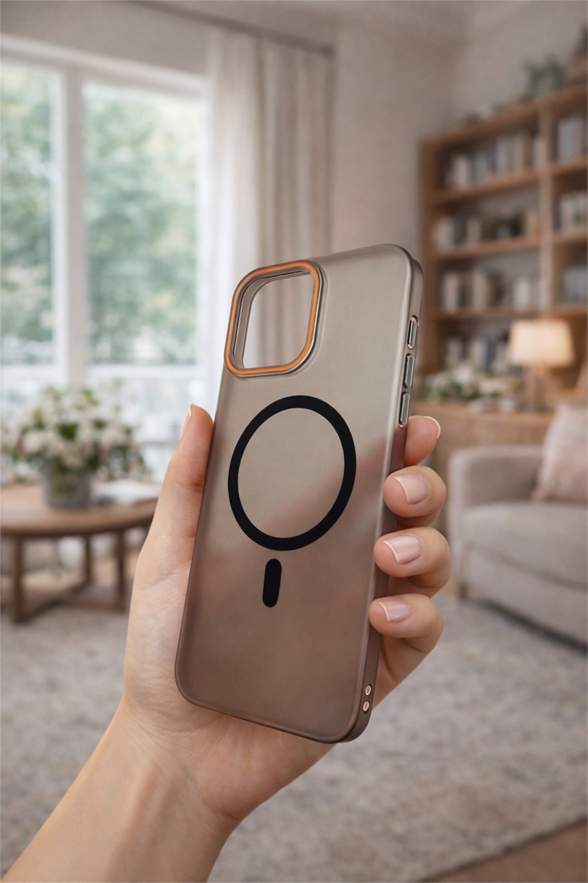 iPhone 14 Pro Max Kılıf – MagSafe Uyumlu – Mat Sert Arka Kapak Telefon Kılıfı