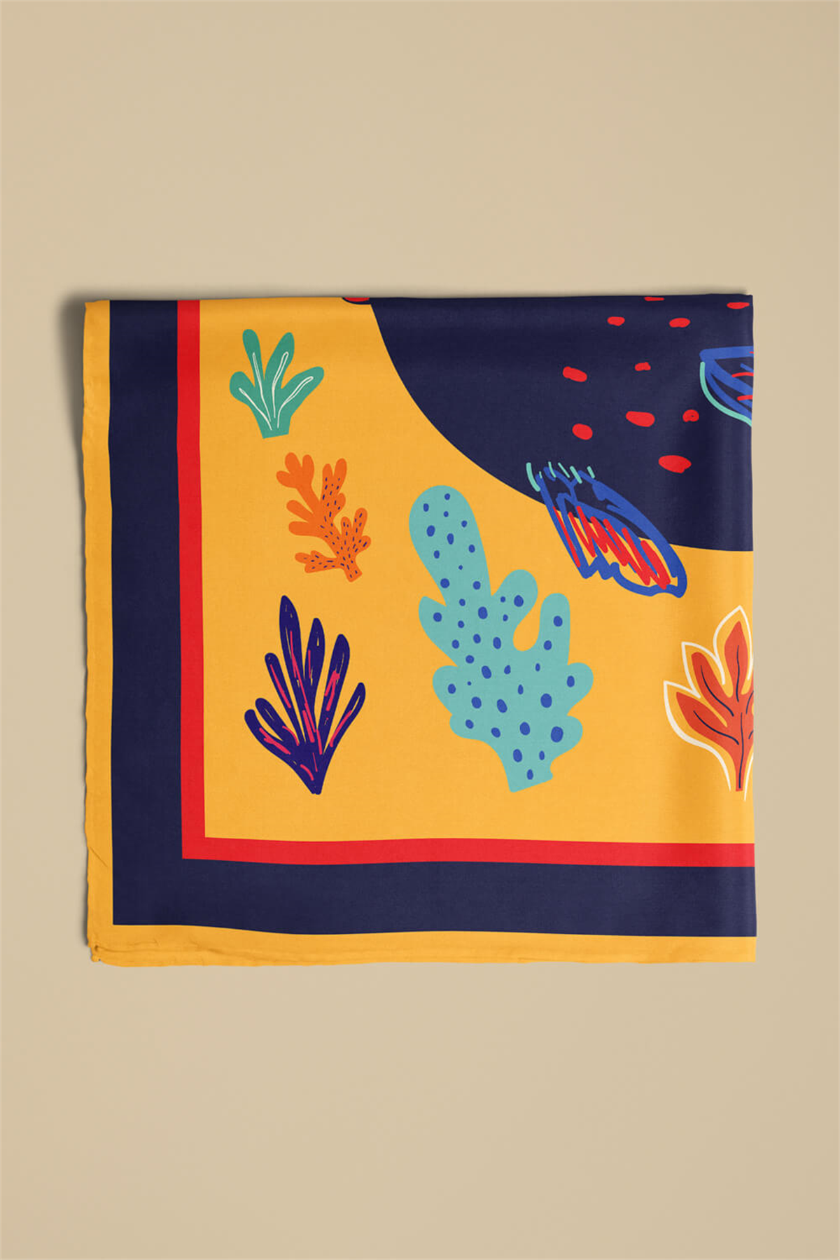 B58 Modabutik Balık Desenli Bandana