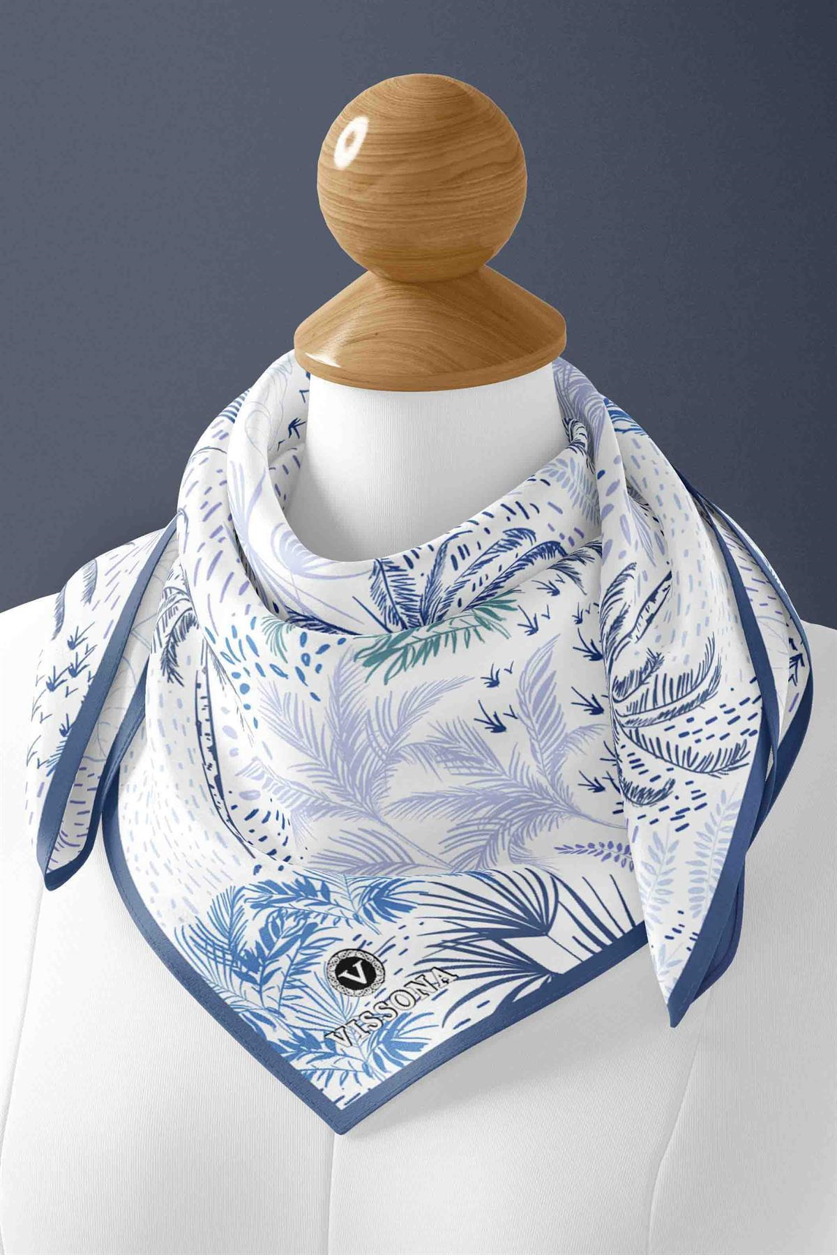 100% Silk Headscarf for Women - 22