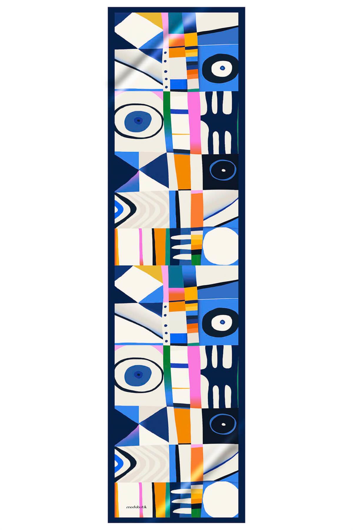 I98 Modabutik Geometrik Desenli Kadın Fular