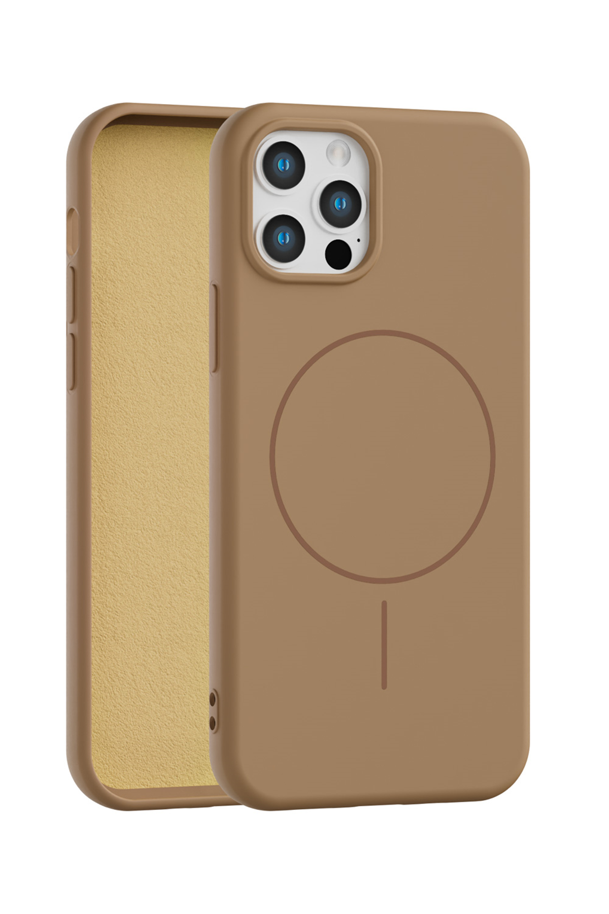 iPhone 15 Pro Max Uyumlu İçi Kadife Magsafe Wireless Şarz Özellikli Telefon Kılıfı