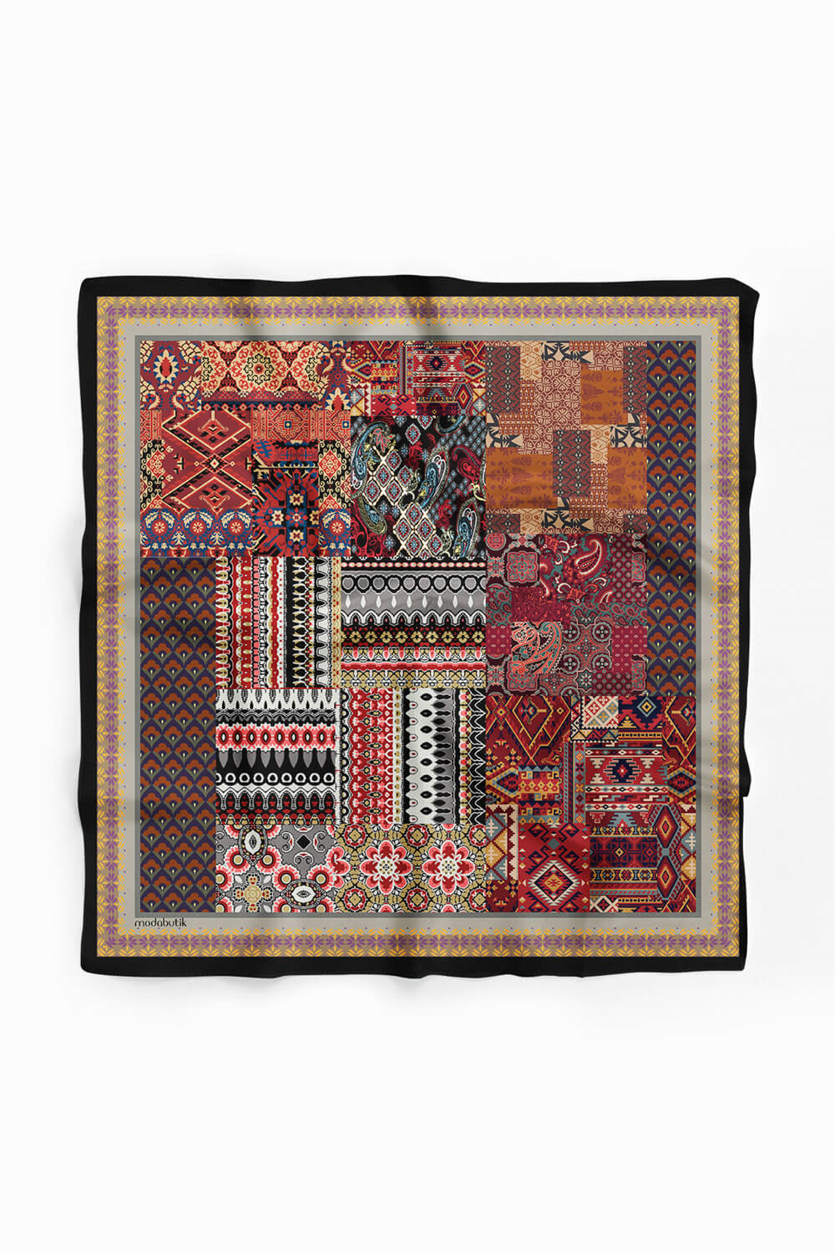 E17 ETNIK ŞAL DESENLI BANDANA