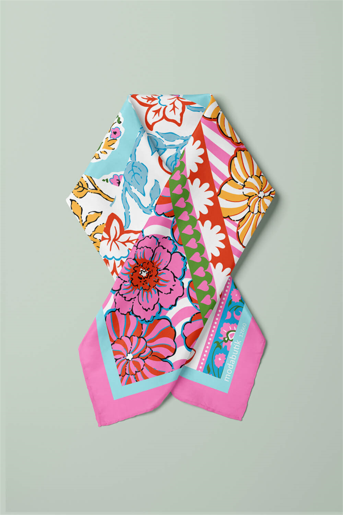 ORIANTAL PATCHWORK BANDANA