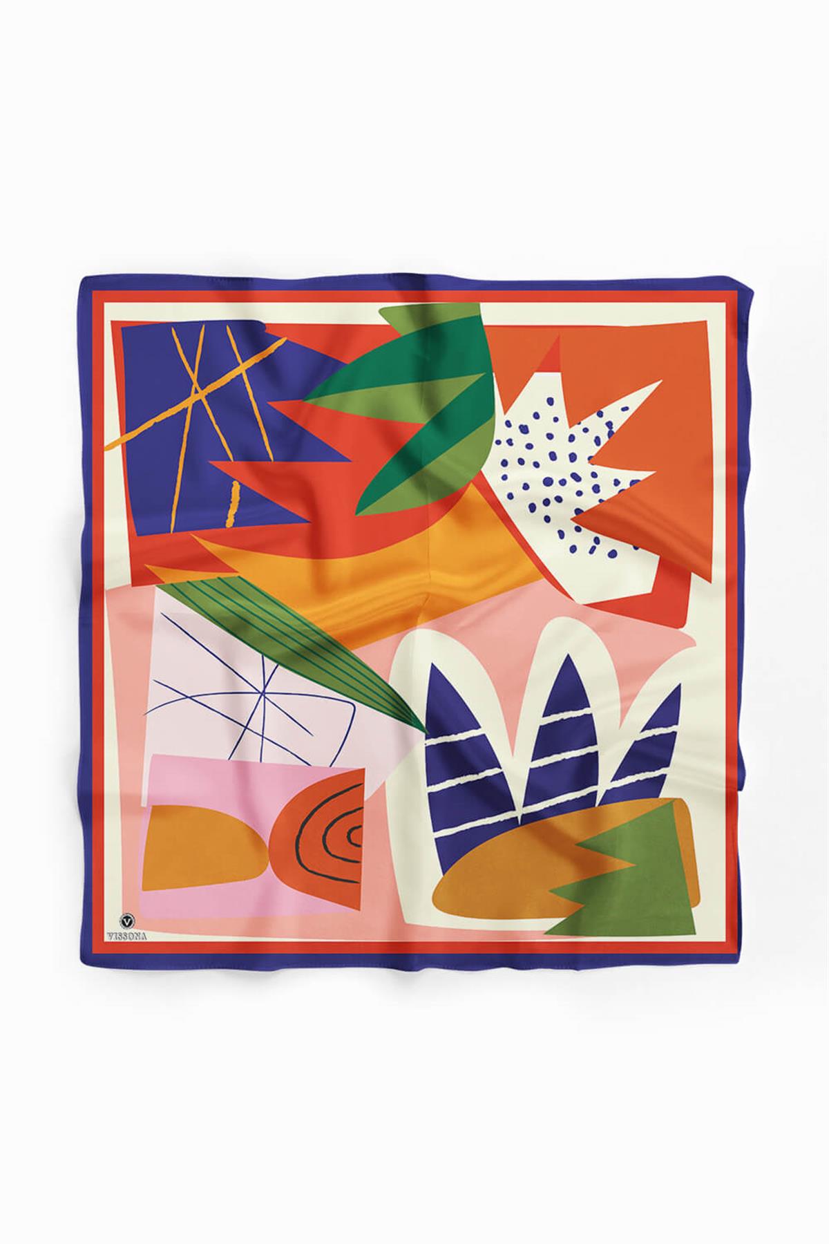Vissona Geometrik Desenli Bandana