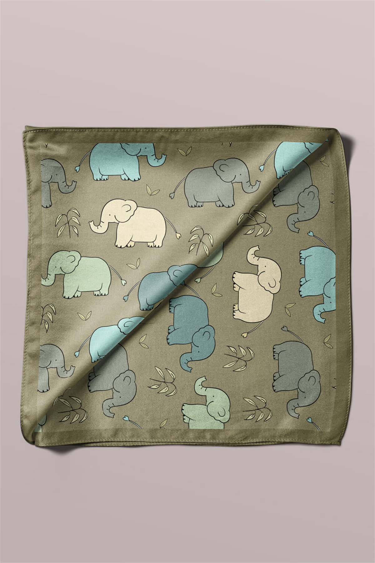 F97 Modabutik Fil Desenli Bandana