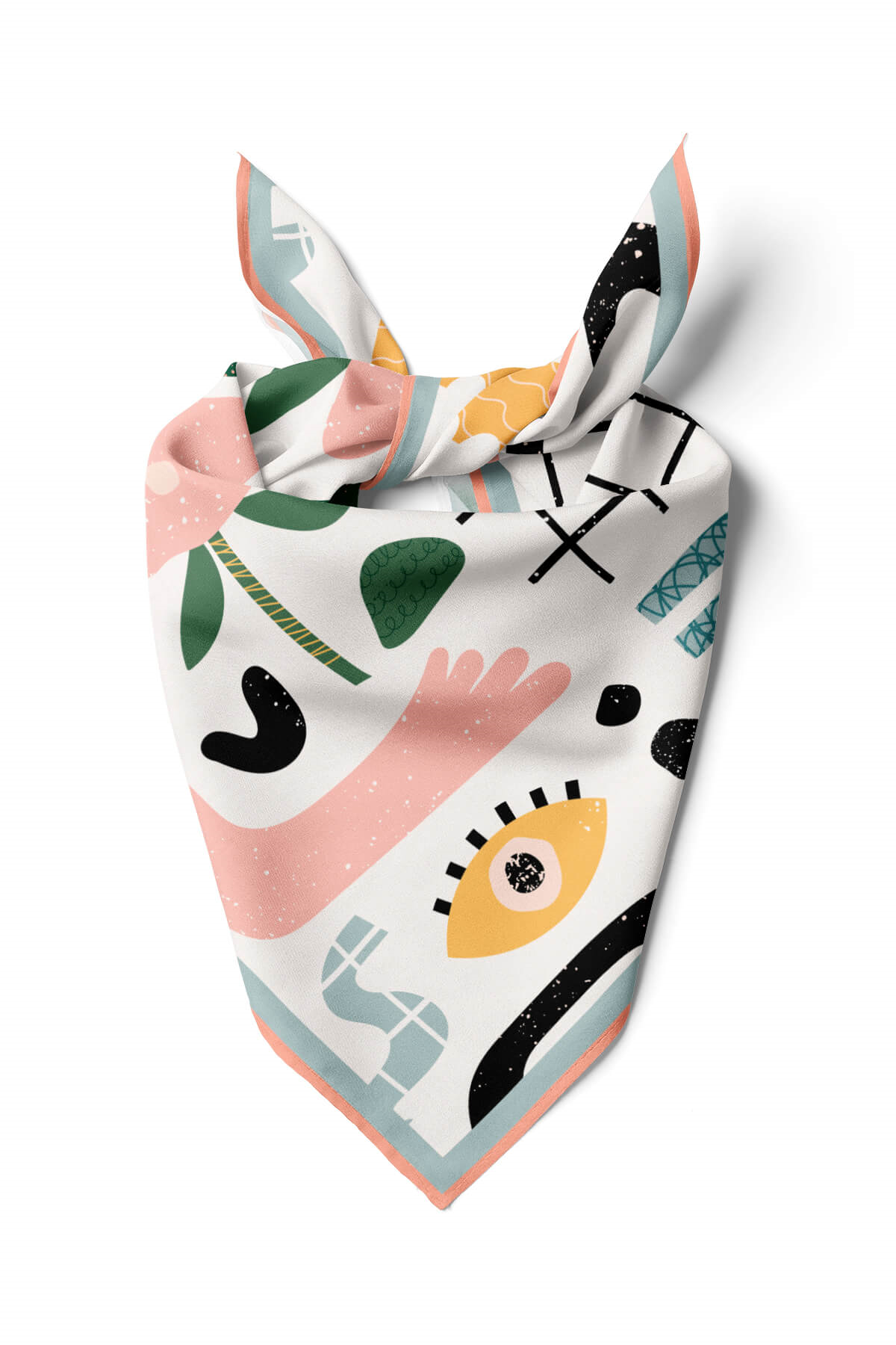 G62 Modabutik Geometri Deseni Bandana