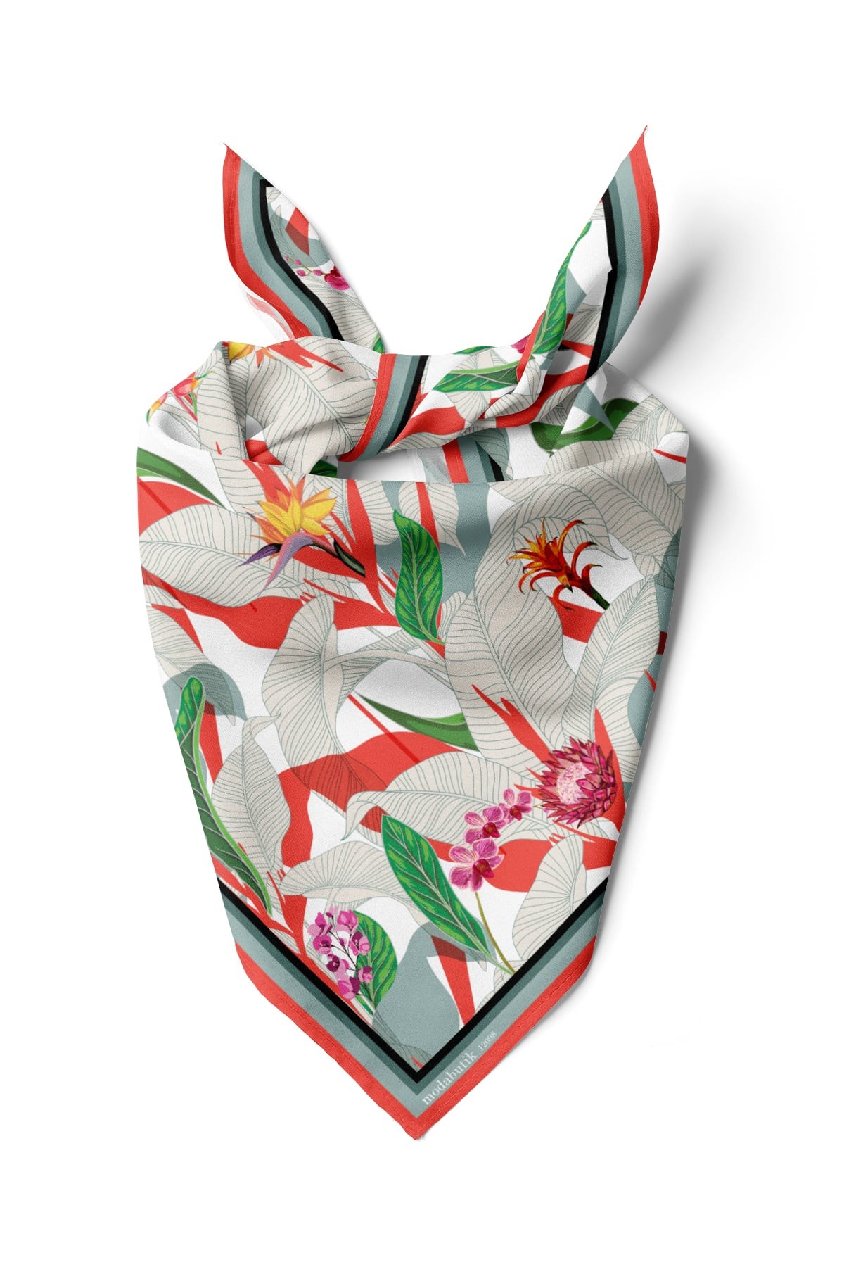 Violla D85 TROPIC ÇİÇEKLİ BANDANA DG12098