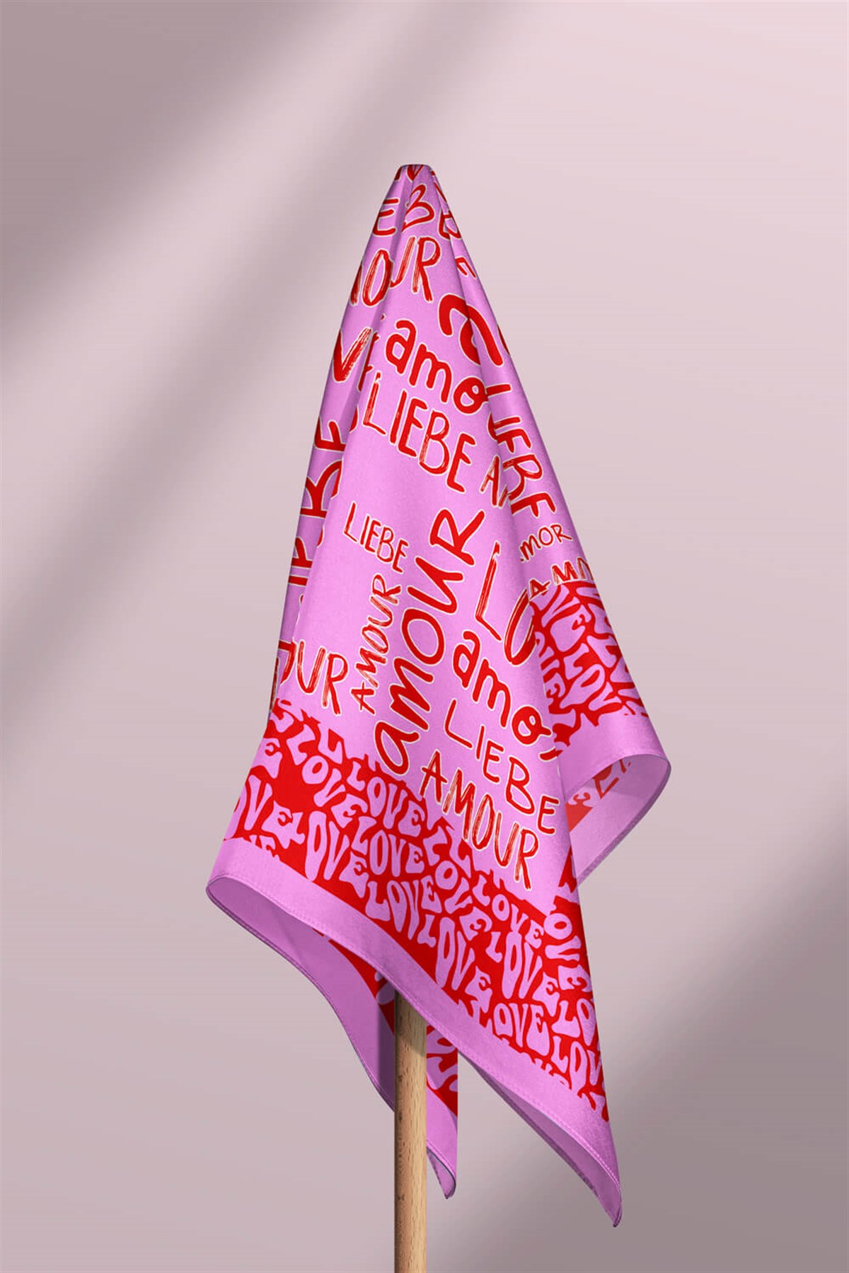 Vissona Amour Desenli İpek Bandana