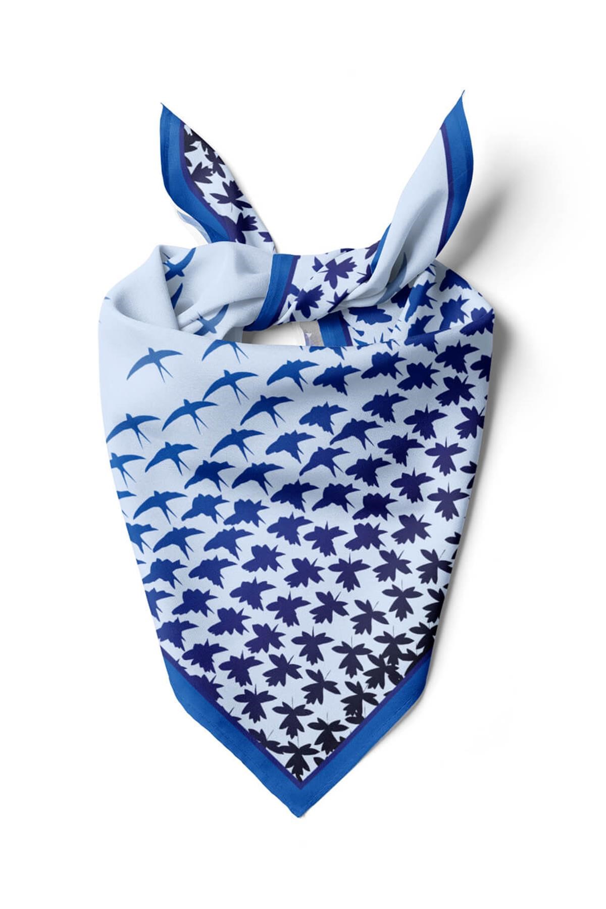B49 Violla Martı Desenli Bandana