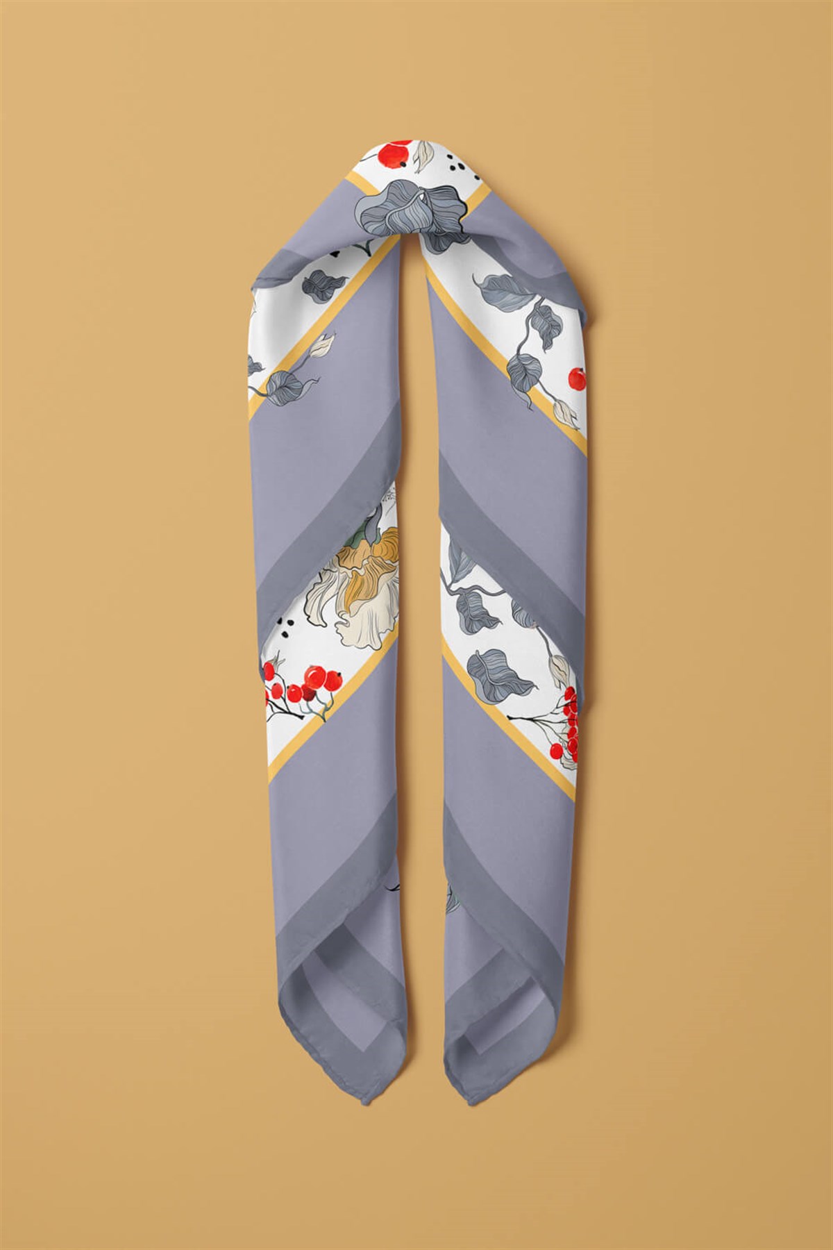 Violla H24 MODERN KUŞ DESENLİ BANDANA DG12231