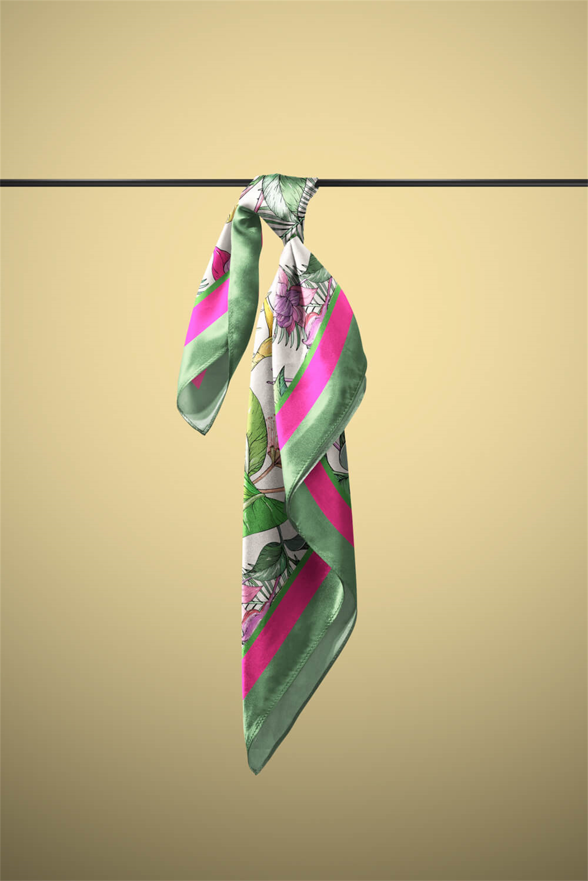B116 TROPICAL FLOWERS BANDANA