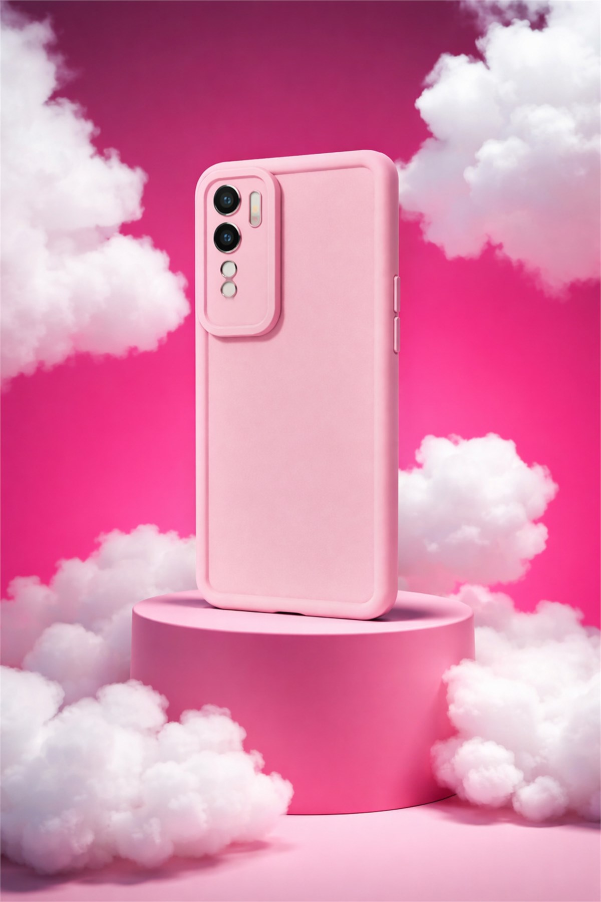 Oppo A91 4G / Oppo Reno 3 / Oppo F15 Kılıf – Kamera Çıkıntılı – Mat Silikon Telefon Kılıfı