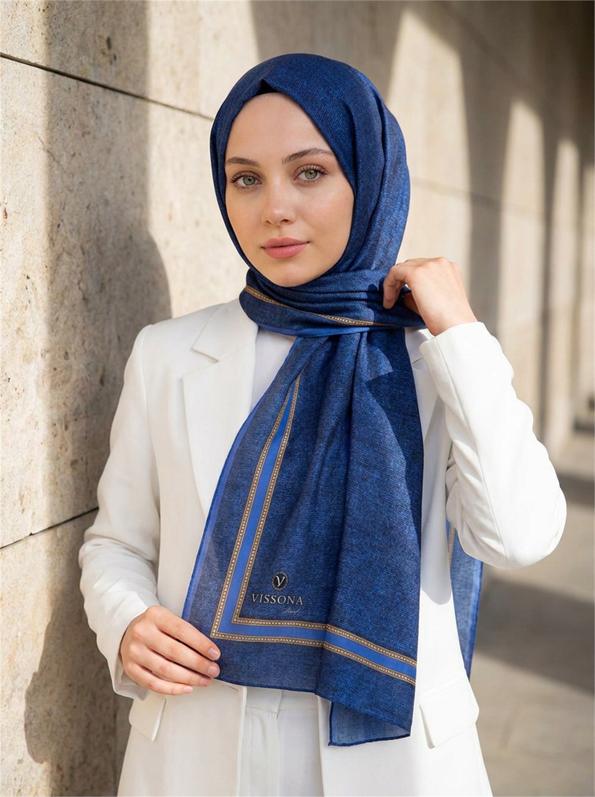 %100 Saf İpek Şal İnce Saten Vual Dokuma Dokulu Desenli 90x210 Şal