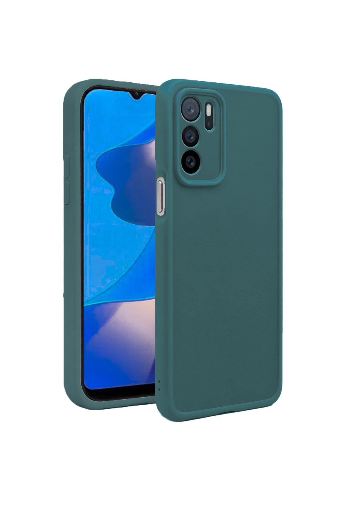 Oppo A16 4G Kılıf – Kamera Çıkıntılı – Mat Silikon Telefon Kılıfı