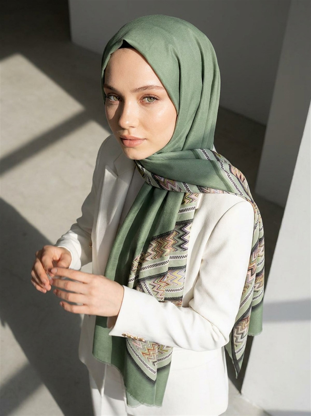 %100 Saf İpek Şal İnce Saten Vual Dokuma 90x210 Şal