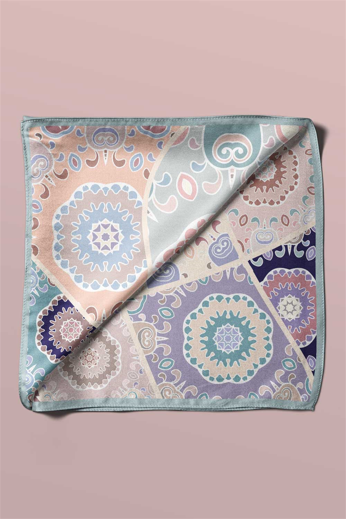 100% Silk Headscarf for Women - 22