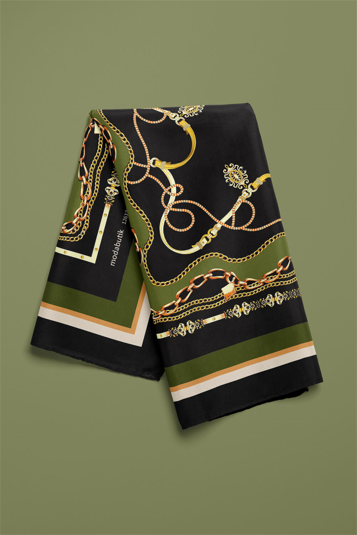 E117 ZINCIR BAROK TASARIMLI BANDANA