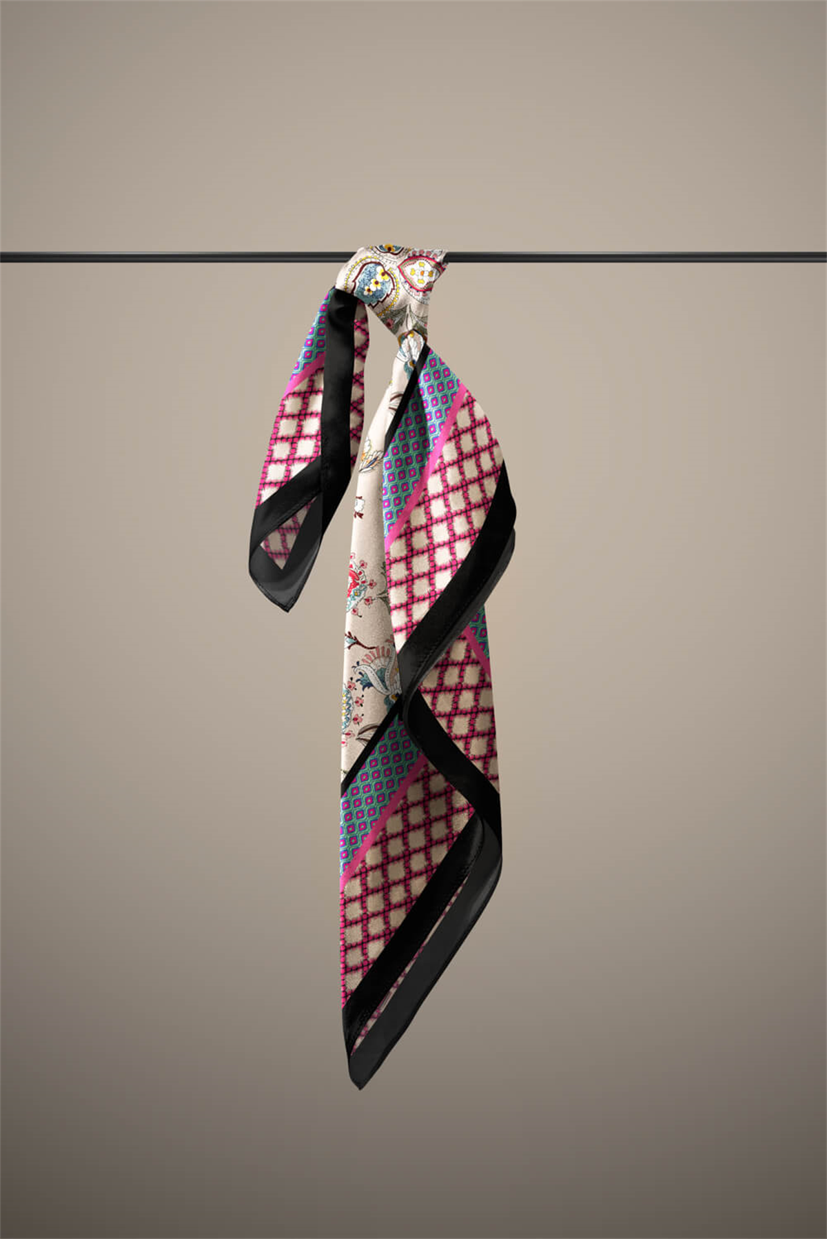 E27 MODERN ETNIK TASARIM  BANDANA DG12420