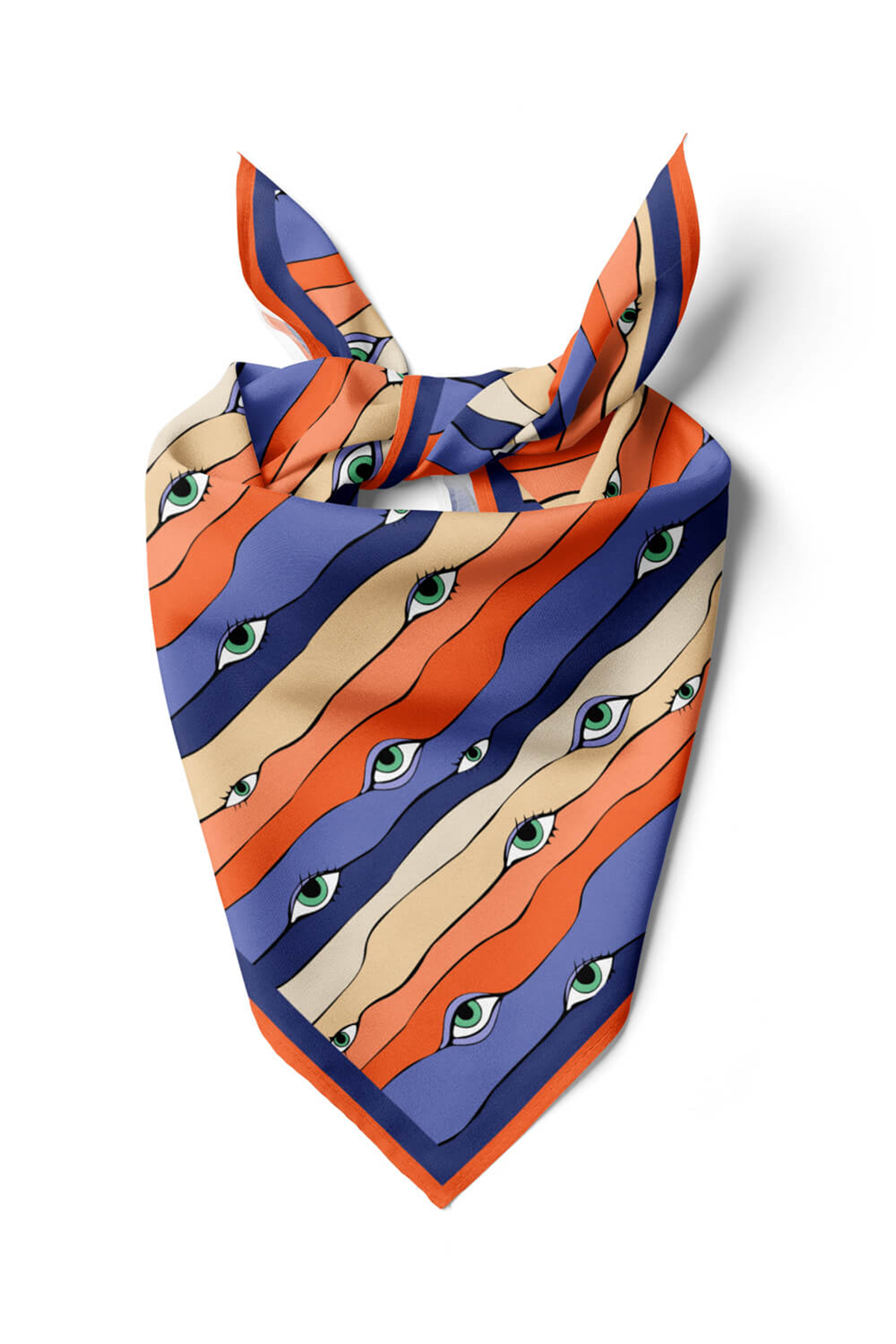 A12 Modabutik Göz Desenli Bandana