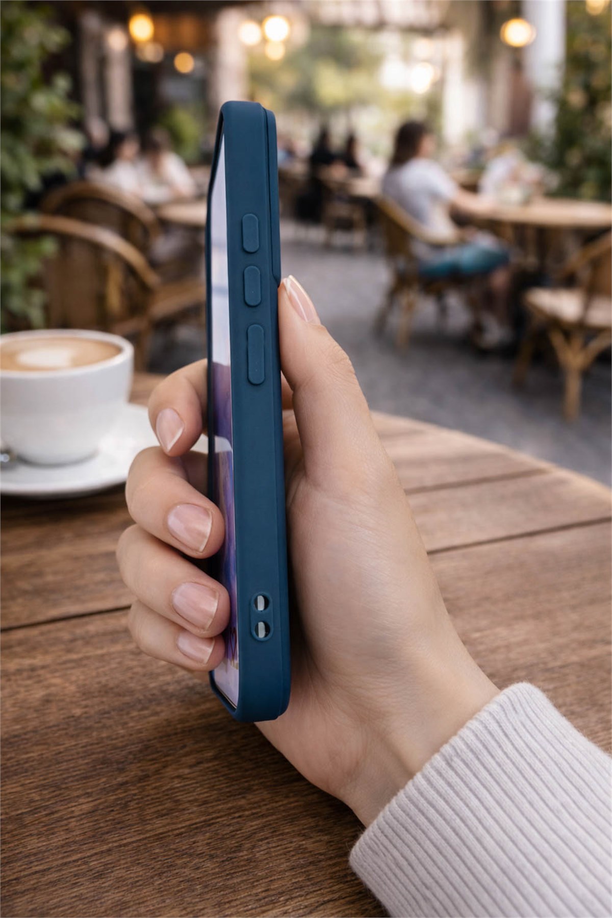 Samsung Galaxy S22 Plus Kılıf – İçi Kadife – MagSafe Uyumlu – Lacivert Renk – Telefon Kılıfı