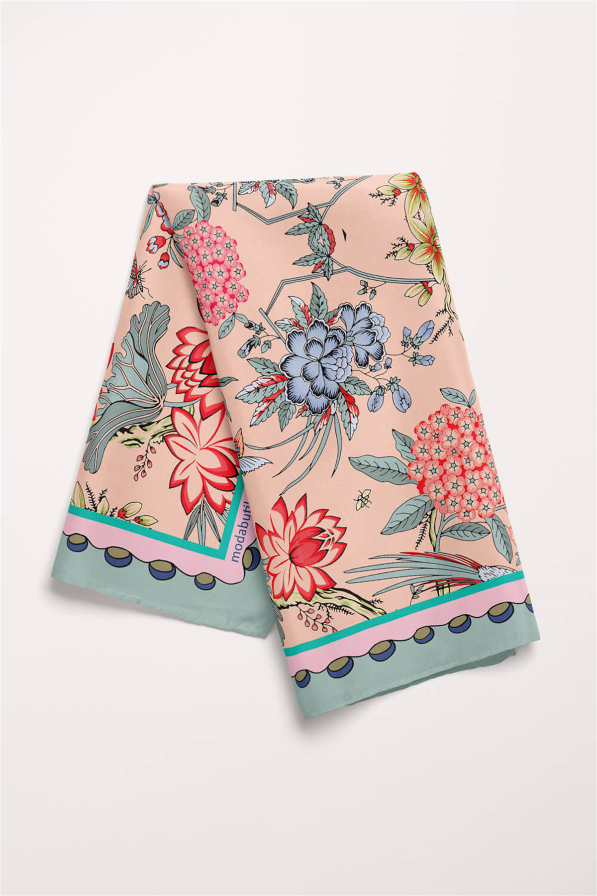 E35  MODAERN FLOARAL TASARIM BANDANA