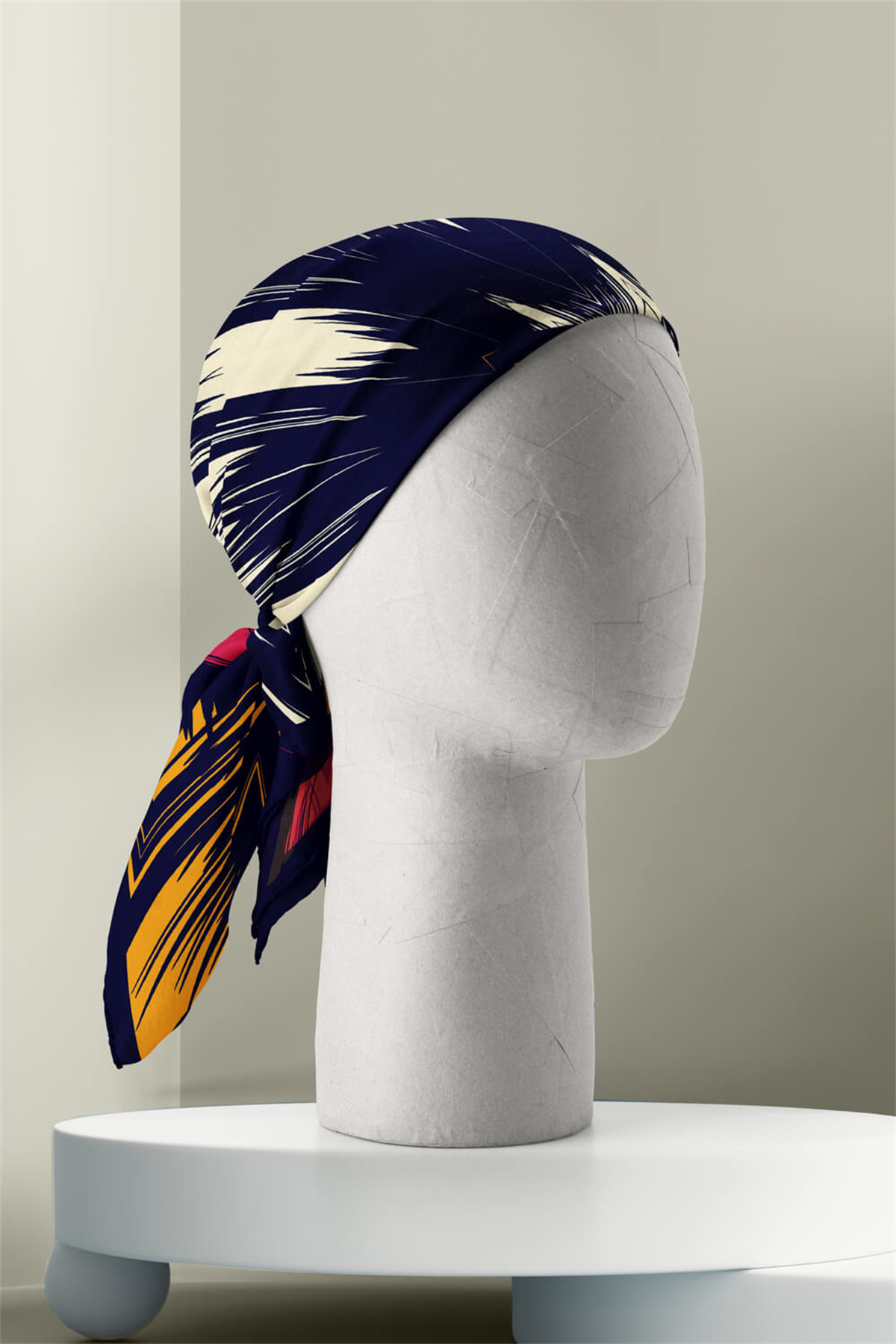 B47 Modabutik Çiçek Desenli Bandana