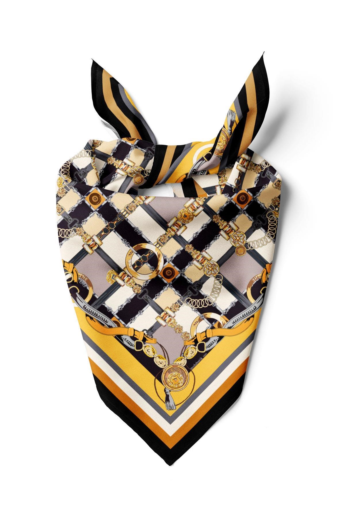 Violla B94 CHAIN BELT DESENLI BANDANA DG12228