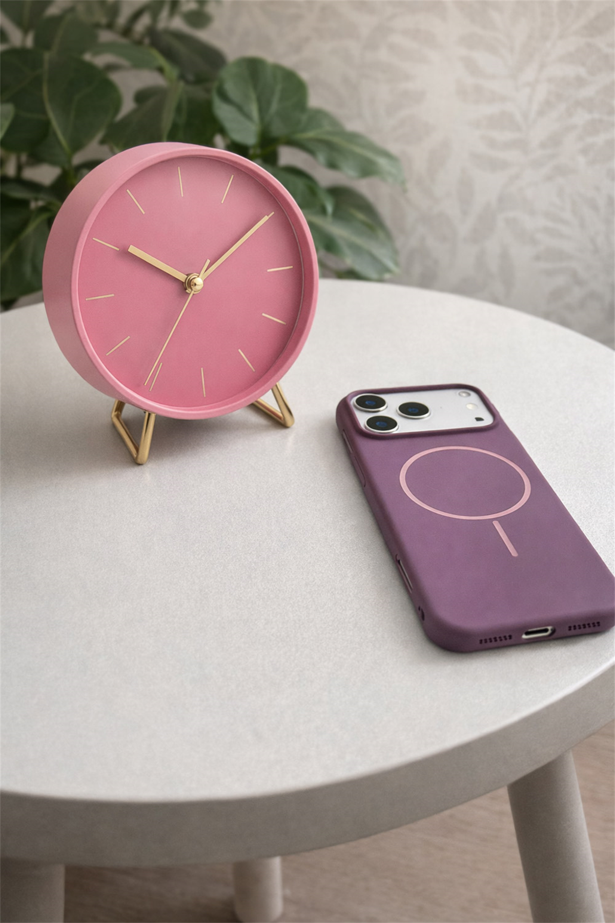 iPhone 17 Pro Uyumlu İçi Kadife Magsafe Wireless Şarj Özellikli Gül Kurusu Renkli Telefon Kılıfı