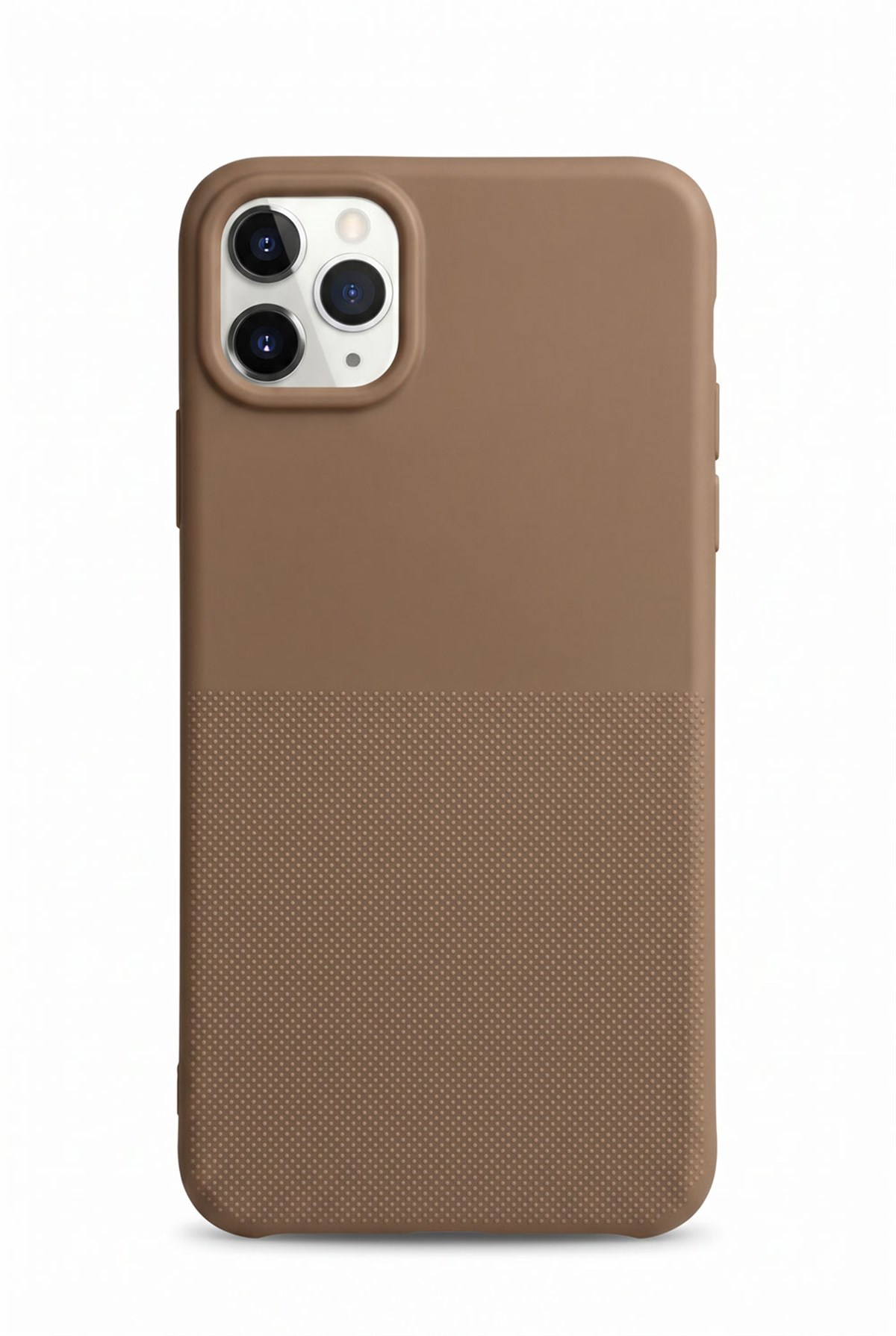 iPhone 11 Pro Max Uyumlu Kamera Korumalı Silikon Telefon Kılıfı Darbe Emici Tırtıklı Kaymaz Yüzey İçi Kadife Kaplı
