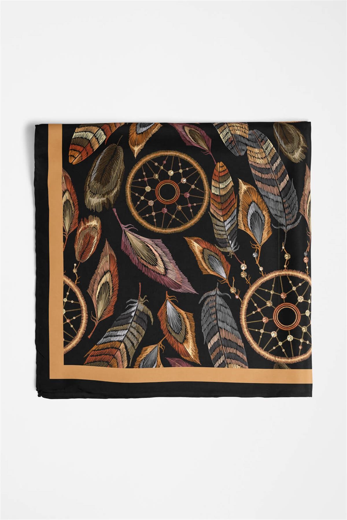 E19 Violla Tüy Desenli Bandana