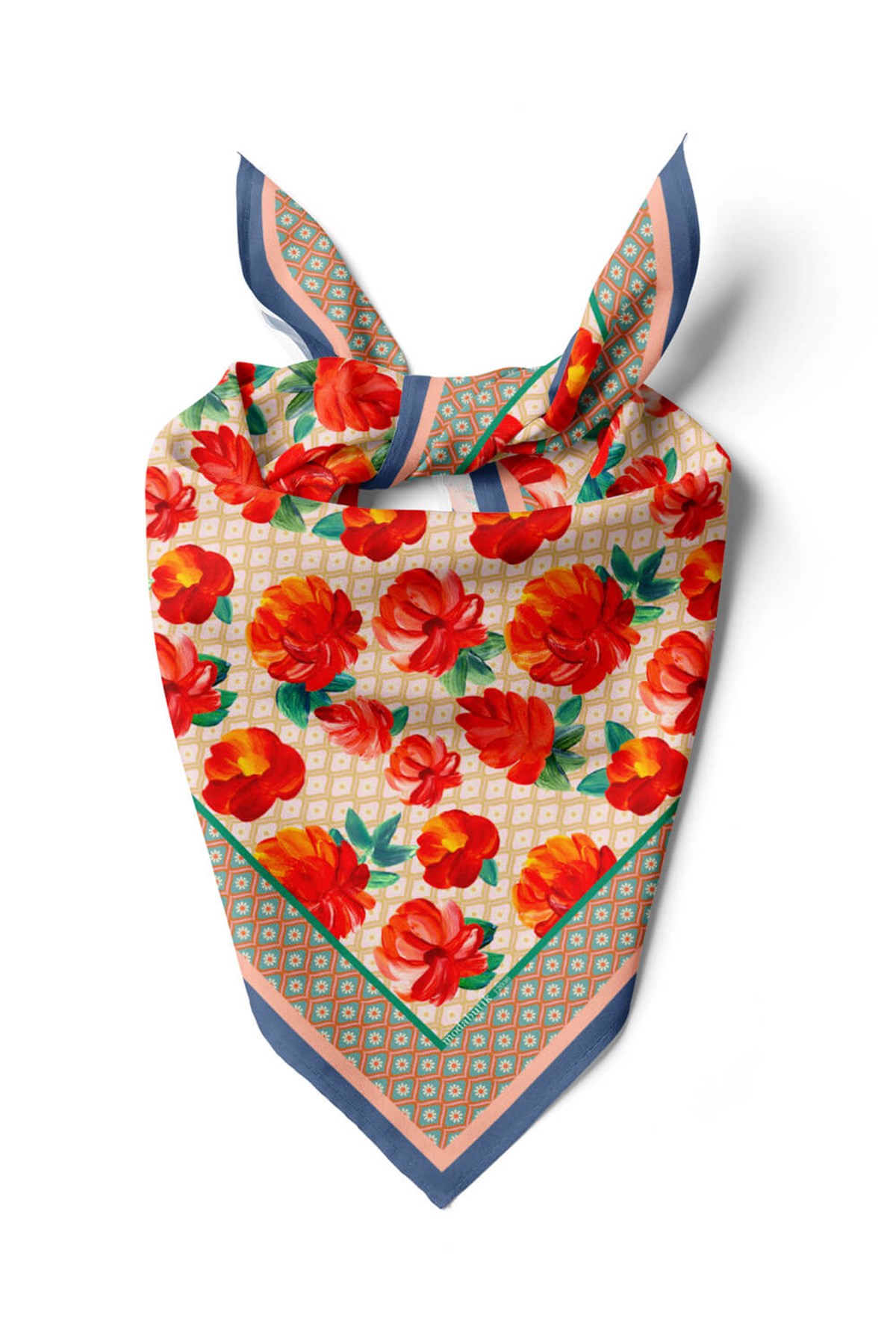 Violla B27  MODERN ÇİÇEKLER TASARIMLI BANDANA