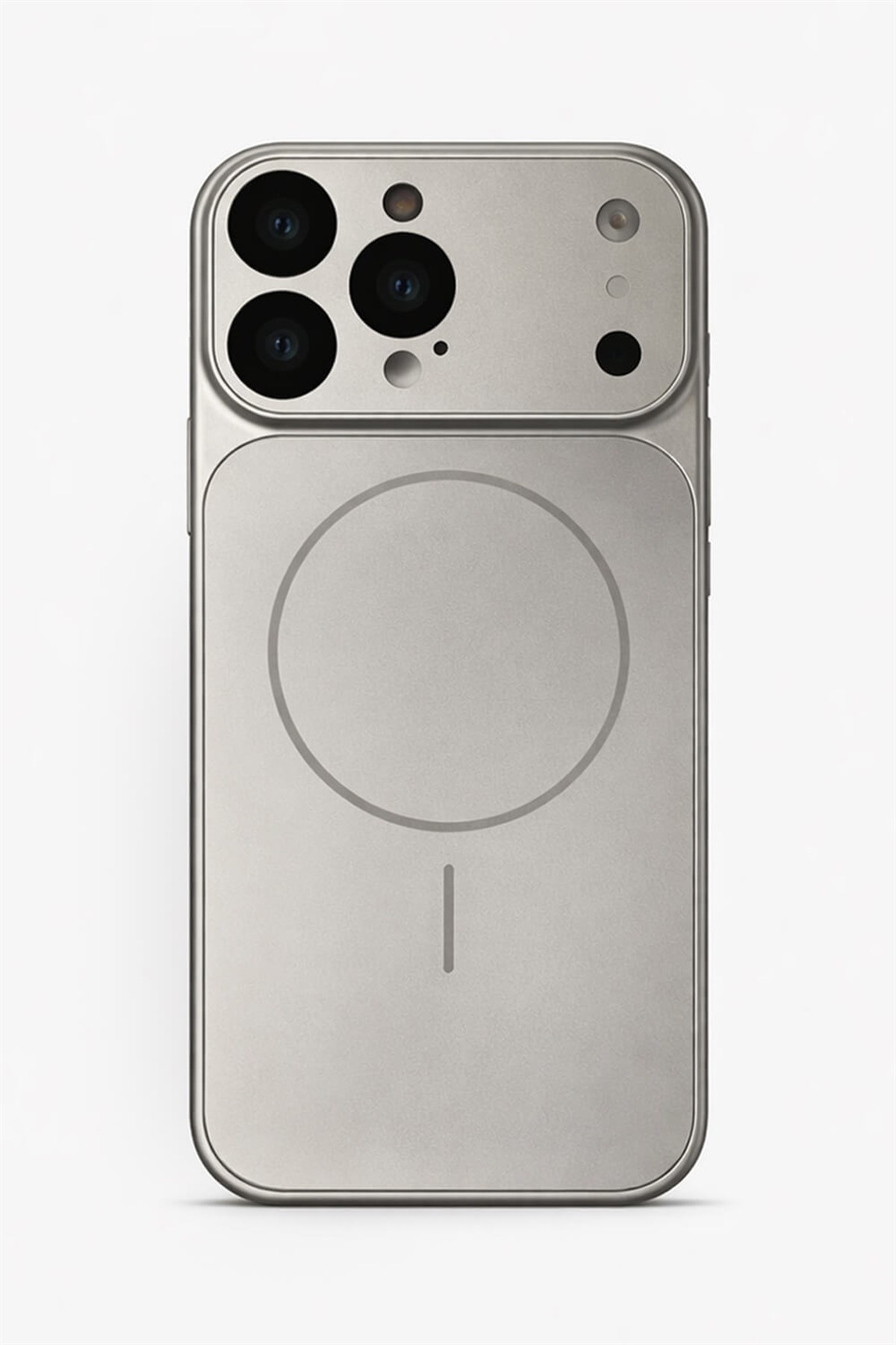 iPhone 15 Pro Uyumlu Kamera Korumalı Magsafe Wireless Şarj Özellikli Full Glass Arka Kapak