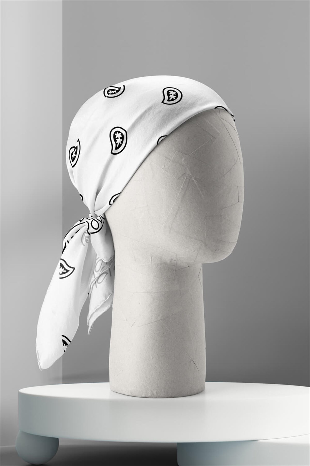 Violla A4 WHITE ŞALLI BANDANA DG12196