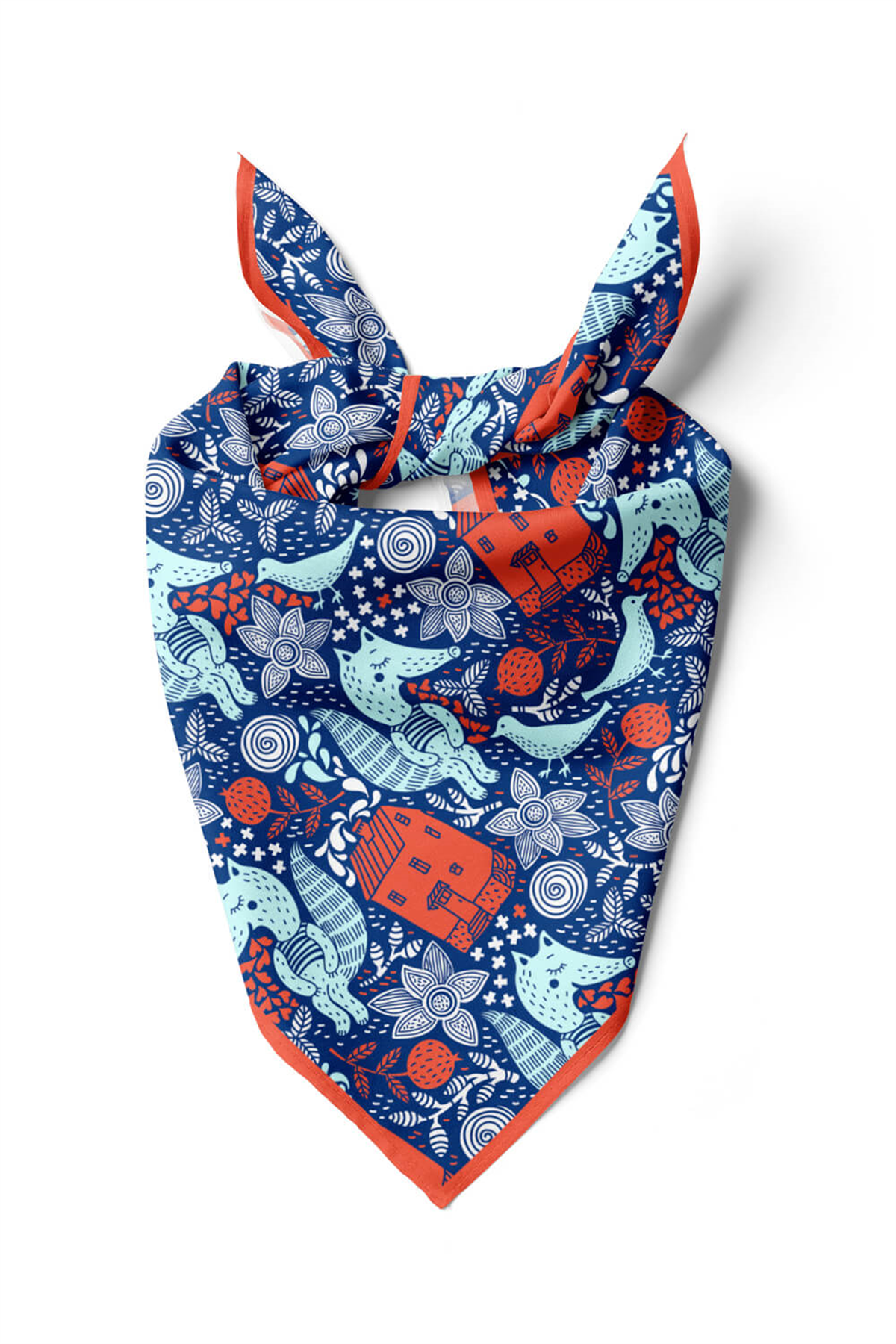 B31 Modabutik Tilki Desenli Bandana