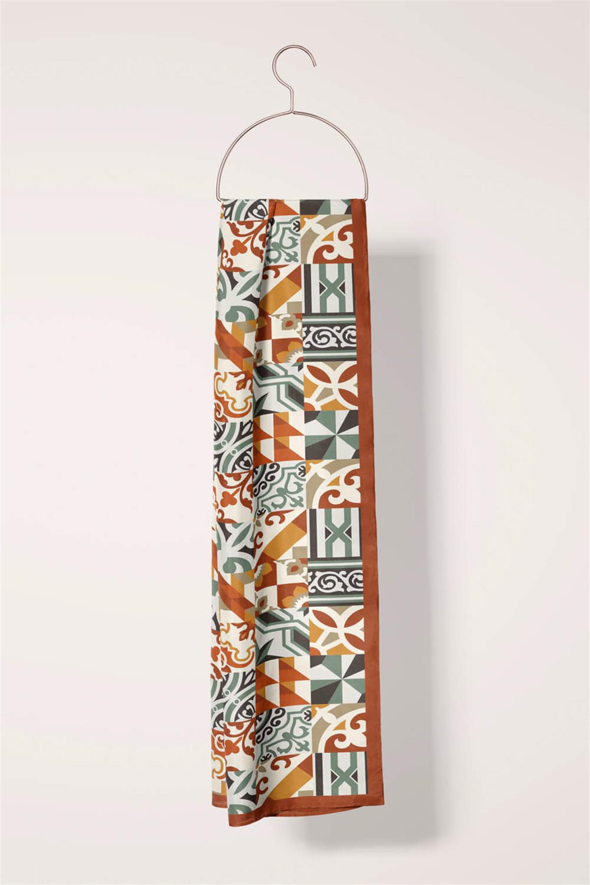 I109 Modabutik Geometrik Desenli Kadın Fular