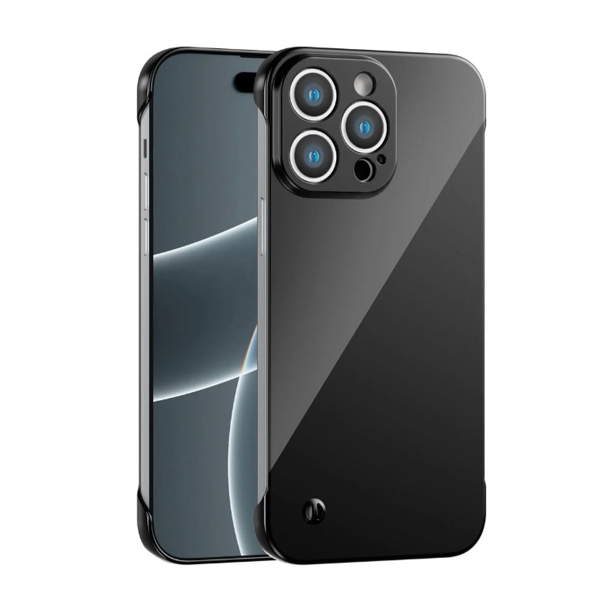 iPhone 14 Pro Uyumlu Kamera Korumalı Yanları Açık Sararmaz Sert Mika Şeffaf Kılıf