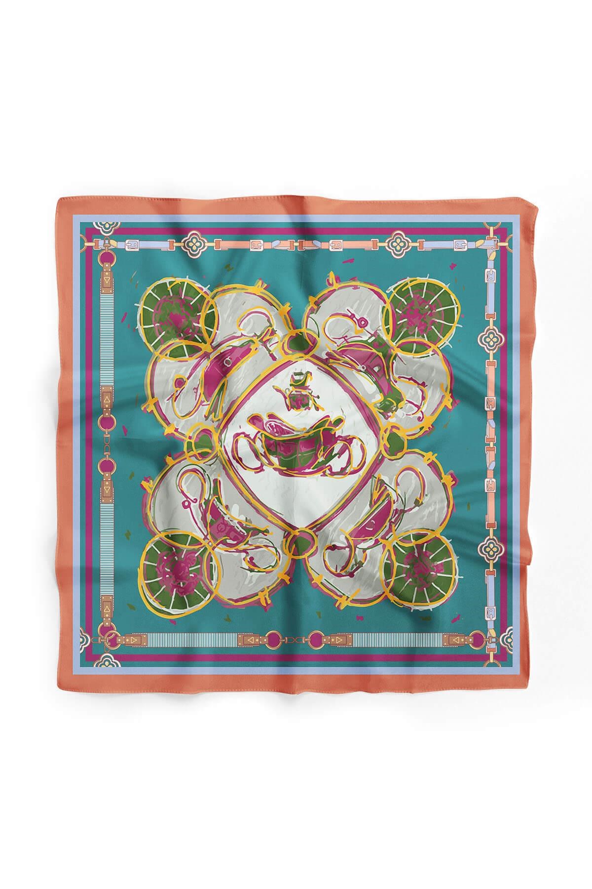 Violla A69 ABSTRACT WATERCOLOR BANDANA