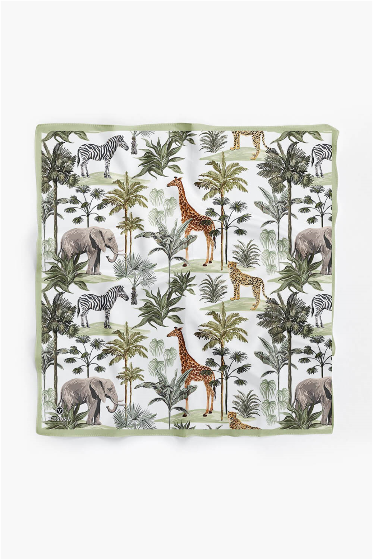 100% Silk Headscarf for Women - 22