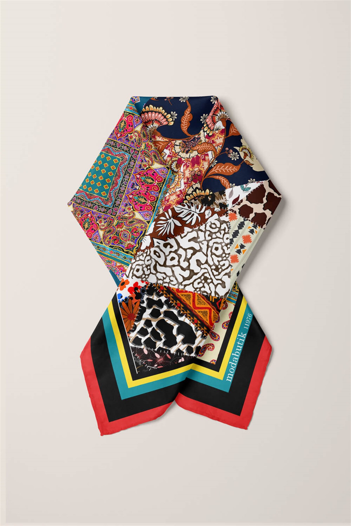 Violla F102 ETNIK PATCWORK TASARIMLI BANDANA DG11976